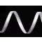 Atlasz szalag lurexszel szélessége 6 mm karácsonyi - 1 fehér ezüst (22,5 m-es csomagolás)