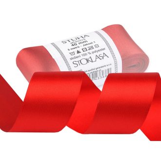 Atlaszszalag kétoldalas 5 m-es tekercs szélessége 40 mm