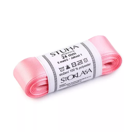 Atlaszszalag kétoldalas 5 m-es tekercs szélessége 24 mm