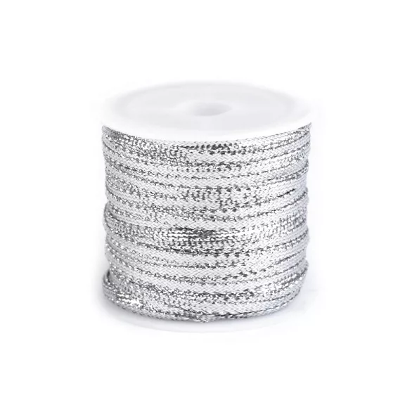 Szalag lurexszel szélessége 3 mm - 1 ezüst (4 db-os csomagolás) Szalag lurexszel szélessége 3 mm - 1 ezüst (4 db-os csomagolás)