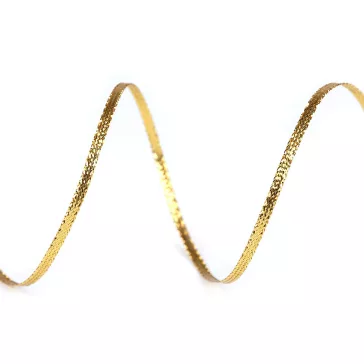   Szalag lurexszel szélessége 3 mm - 2 világos arany (4 db-os csomagolás)