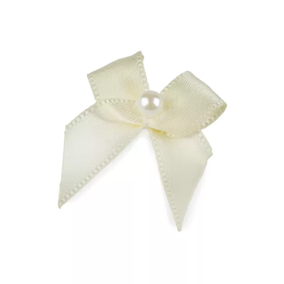 Szatén masni 30x35 mm gyöngy - 3 krém világos (10 db-os csomagolás) Szatén masni 30x35 mm gyöngy - 3 krém világos (10 db-os csomagolás)
