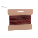 Kockás szalag lurexel szélessége 6 mm - 1 piros arany (20 m-os csomagolás) Kockás szalag lurexel szélessége 6 mm - 1 piros arany (20 m-os csomagolás)