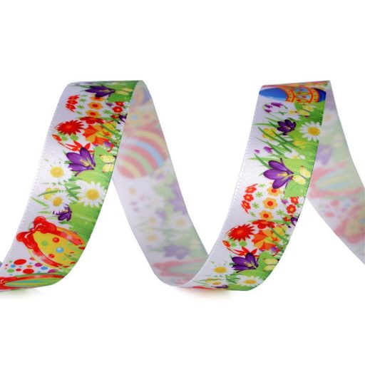 Szalag Húsvét szélessége 20 és 25 mm csirke, tojás, rét, nyúl