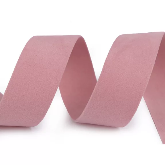 Szemis szalag velvet kétoldalas szélessége 25 mm - 57 púderrózsaszín Szemis szalag velvet kétoldalas szélessége 25 mm - 57 púderrózsaszín
