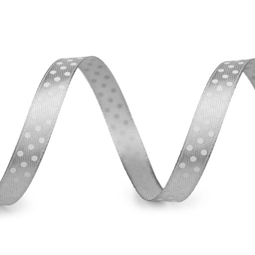 Szatén szalag pöttyökkel szélessége 10 mm