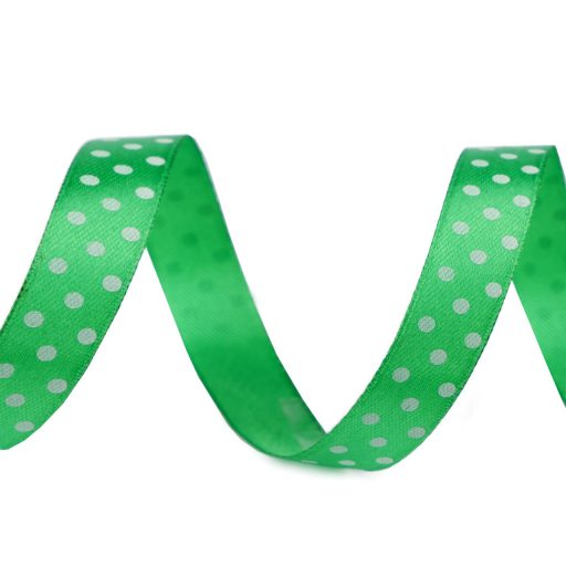 Szatén szalag pöttyökkel szélessége 15 mm