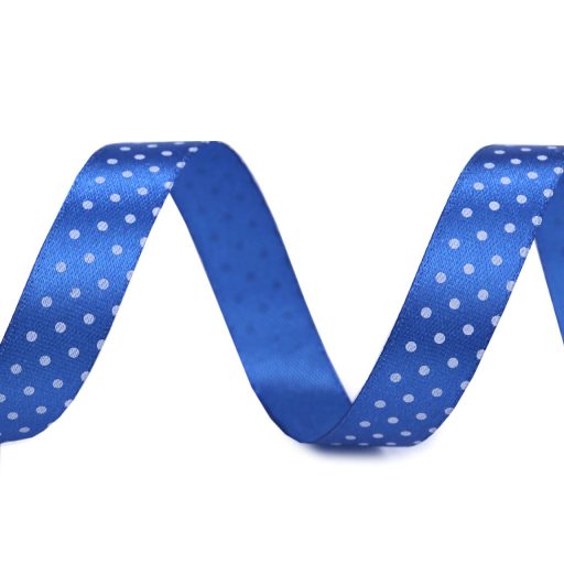 Szatén szalag pöttyökkel szélessége 15 mm