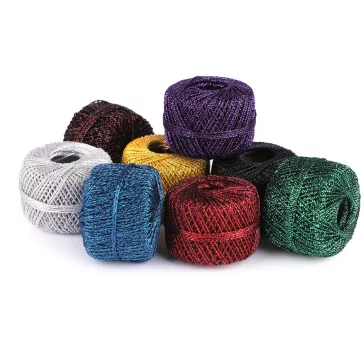   Lurex horgolócérna Ø1 mm madzag - 1 arany (36 db-os csomagolás)
