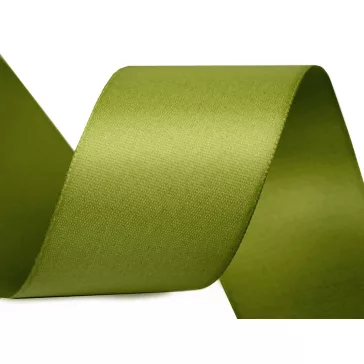   Atlasz selyemszalag kétoldalas szélessége 40 mm matt - 350 élénkzöld (20 m-os csomagolás)