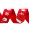 Karácsonyi ripsz szalag szélessége 24 mm grosgrain - 1 piros (90 m-es csomagolás)