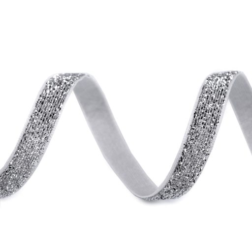 Lurex bársonyszalag széles 10 mm