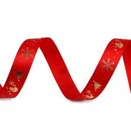 Karácsonyi szatén szalag 15mm