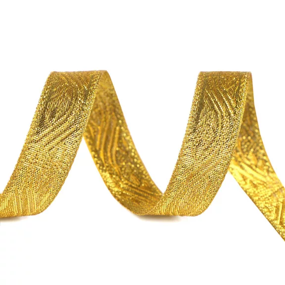 Lurexsz szalag 20 mm - arany (18 m-es csomagolás) Lurexsz szalag 20 mm - arany (18 m-es csomagolás)