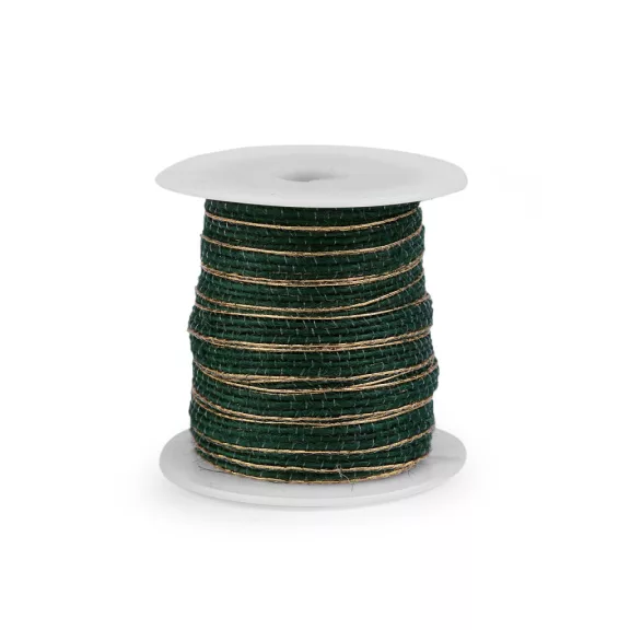 Szalag lurexel szélessége 6 mm - 5 zöld sötét arany (20 m-es csomagolás) Szalag lurexel szélessége 6 mm - 5 zöld sötét arany (20 m-es csomagolás)