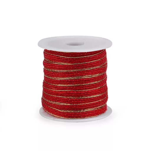 Szalag lurexel szélessége 6 mm