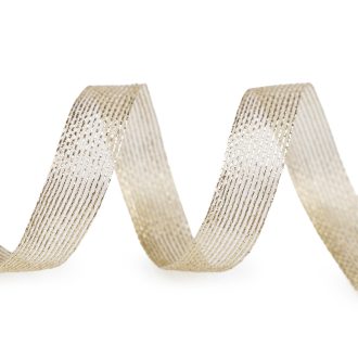 Dekorációs szalag lurexel szélessége 15 mm hálós