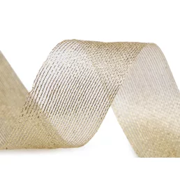 Dekorációs szalag lurexel szélessége 40 mm hálós