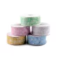 Organza szalag virágos és glitterres szélessége 40 mm