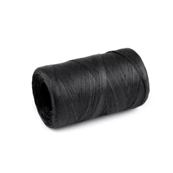 Raffia természetes, táskák kötéshez szélessége 5-8 mm - 10 fekete (3 db-os csomagolás) Raffia természetes, táskák kötéshez szélessége 5-8 mm - 10 fekete (3 db-os csomagolás)