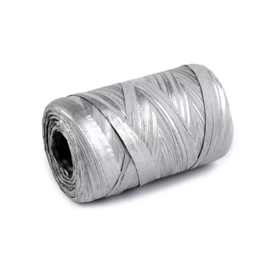 Raffia természetes metalikus, szélessége 5-8 mm