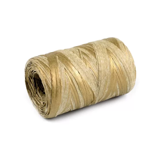 Raffia természetes metalikus, szélessége 5-8 mm