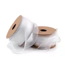 Organza szalag gyöngyházas fénnyel és lurexel szélessége 50 mm - 2 fehér arany (45 m-os csomagolás) Organza szalag gyöngyházas fénnyel és lurexel szélessége 50 mm - 2 fehér arany (45 m-os csomagolás)