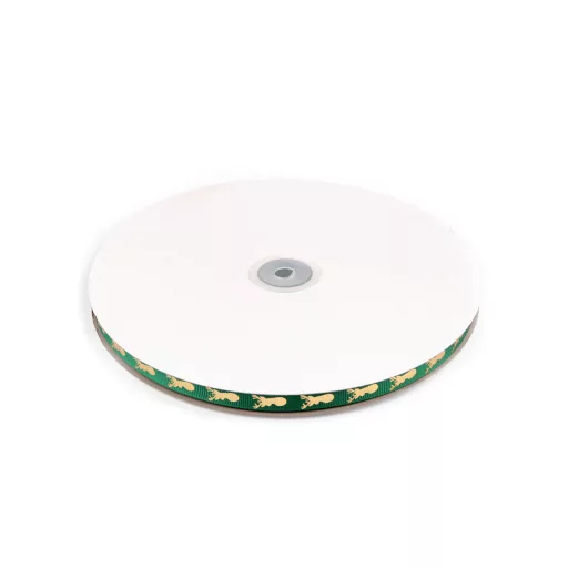 Karácsonyi ripsz szalag rénszarvas 10 mm grosgrain