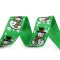 Karácsonyi ripsszalag hóember 25 mm grosgrain - 2 zöld (45 m-es csomagolás)