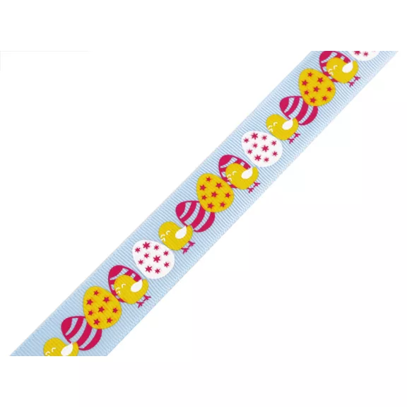 Húsvéti grosgrain szalag 25 mm ripsz - 1 világoskék Húsvéti grosgrain szalag 25 mm ripsz - 1 világoskék