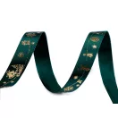 Karácsonyi szetén szalag 10 mm - 1 piros (30 m-os csomagolás)