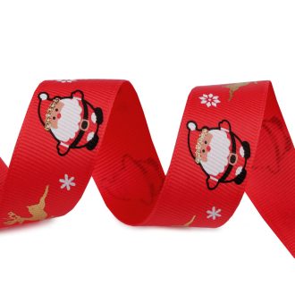 Karácsonyi ripsszalag glitteres 25 mm