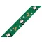 Karácsonyi ripsszalag glitteres 25 mm grosgrain - 2 zöld (45 m-es csomagolás)