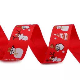 Karácsonyi ripsszalag glitteres 25 mm grosgrain