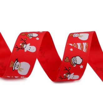 Karácsonyi ripsszalag glitteres 25 mm grosgrain