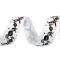 Ripsz szalag Halloween szélessége 25 mm grosgrain - 1 fehér pók 