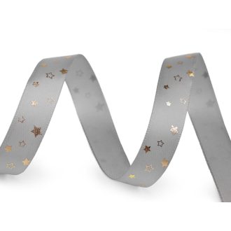 Karácsonyi szalag csillagok széles 15 mm