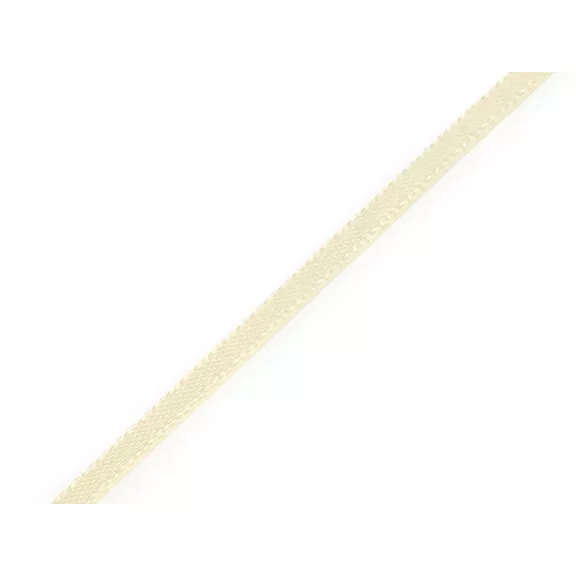 Atlasz szalag kétoldalas szélessége 3 mm - 2 krém világos (25 m-es csomagolás) Atlasz szalag kétoldalas szélessége 3 mm - 2 krém világos (25 m-es csomagolás)