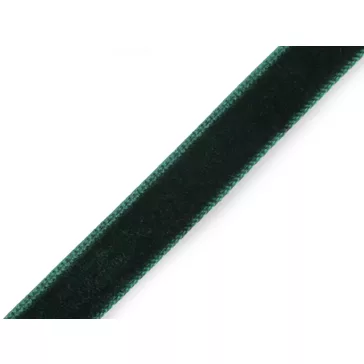   Bársony szalag 10 mm - 5 zöld sötét (135 m-os csomagolás)