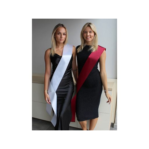 Szalag vállszalag készítéshez, masnik széles 12 cm alkalmas szöveg írá