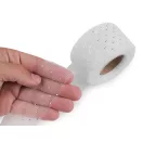 Tüll szalag ezüst pettyek széles 40 mm - fehér ezüst (90 m-os csomagolás) Tüll szalag ezüst pettyek széles 40 mm - fehér ezüst (90 m-os csomagolás)
