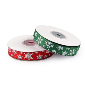 Karácsonyi grosgrain szalag glitteres széles 15 mm ripsz