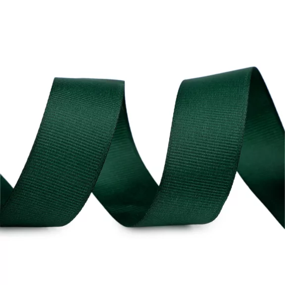Grosgrain ripsz szalag karácsonyi színekben széles 25 mm - 3 zöld sötét (90 m-os csomagolás) Grosgrain ripsz szalag karácsonyi színekben széles 25 mm - 3 zöld sötét (90 m-os csomagolás)