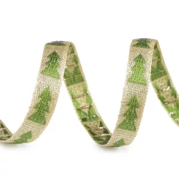 Karácsonyi szalag metál hatású széles 10 mm