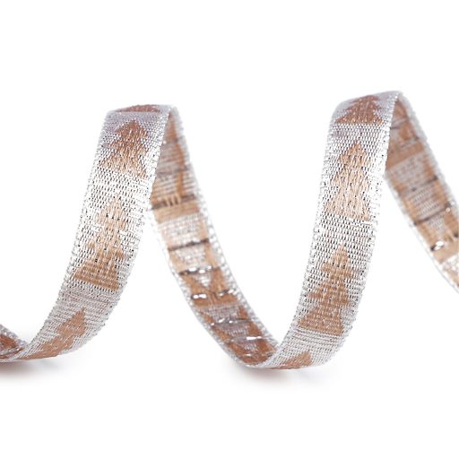 Karácsonyi szalag metál hatású széles 10 mm
