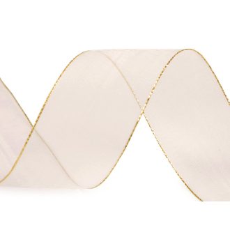 Monofil szalag lurexszel széles 40 mm