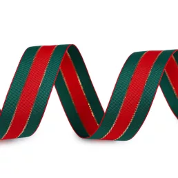 Karácsonyi szalag lurexszel 25 mm