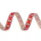 Karácsonyi ripsz szalag 10 mm grosgrain - 1 piros (22,5 m-os csomagolás)