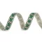 Karácsonyi ripsz szalag 10 mm grosgrain - 2 élénkzöld (22,5 m-os csomagolás)