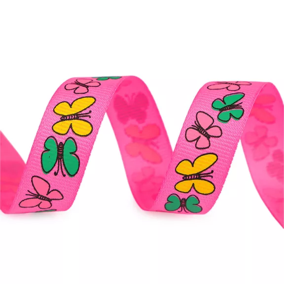 Ripszszalag pillangó 15 mm széles grosgrain - 4 rózsás pink vil. (22,5 m-os csomagolás) Ripszszalag pillangó 15 mm széles grosgrain - 4 rózsás pink vil. (22,5 m-os csomagolás)